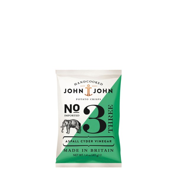 John & John Chips Aspall Cyder Vinegar 40 g