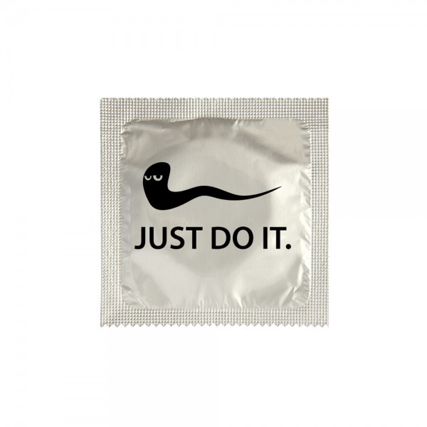 Kondom "Just do it"