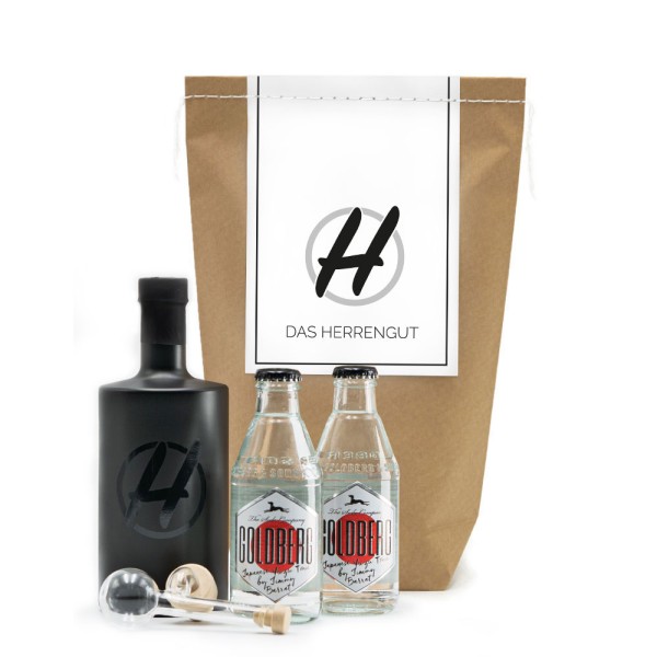 Das Herrengut Geschenkset - Herrengut Dry Gin inkl. Tonic & Geschenkverpackung