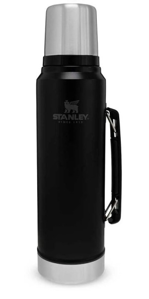 Stanley Classic Vakuum-Flasche, schwarz 1 l
