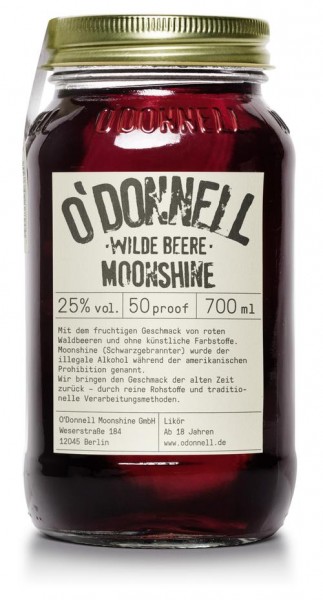 O'Donnell Moonshine Wilde Beere Likör, 0,35 l