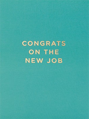 Klang und Kleid Card Congrats On The New Job