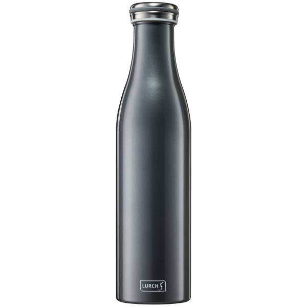 Lurch Isolier-Flasche Edelstahl, Anthrazit-metallic, 0,75 l