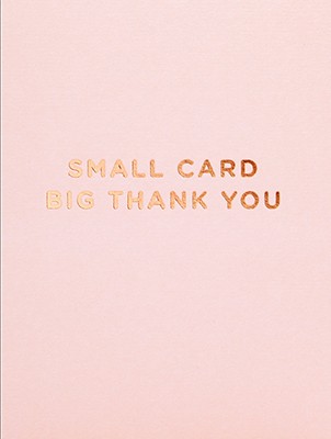 Klang und Kleid Card Small Card Big Thank You