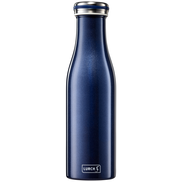 Lurch Isolier-Flasche Edelstahl, Blau-metallic, 0,5 l