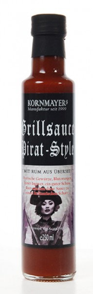 Kornmayers Grillsauce Pirat-Style, 0,25 l