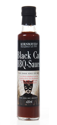Kornmayers Black Cat BBQ-Sauce, 0,25 l