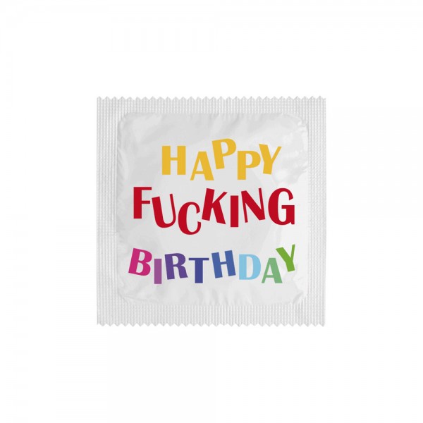 Kondom "Happy Fucking Birthday"